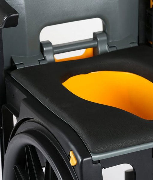 Seatara WheelAble Travel Commode & Shower Chair with Carry Case - Bettacare Mobility