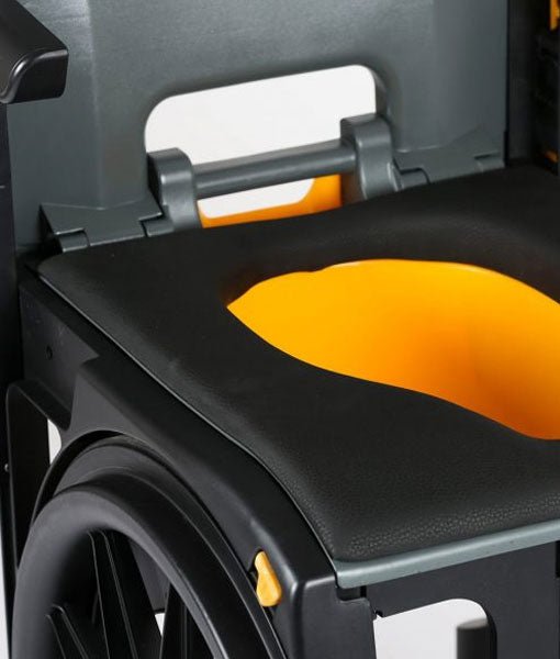 Seatara WheelAble Travel Commode & Shower Chair with Carry Case - Bettacare Mobility