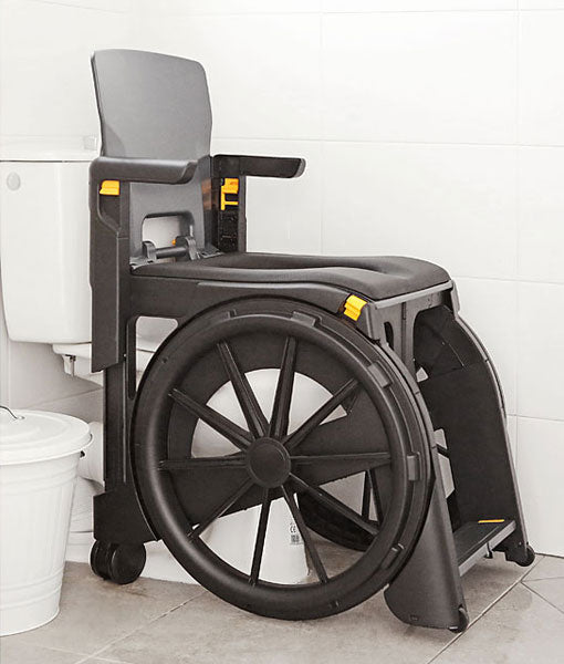 Seatara WheelAble Travel Commode & Shower Chair with Carry Case - Bettacare Mobility