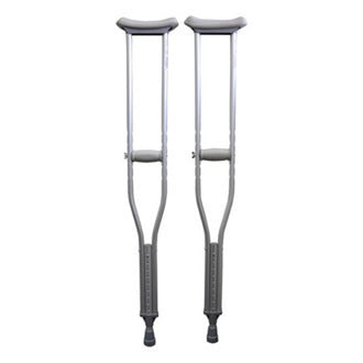 Adjustable aluminium underarm crutches – adult size