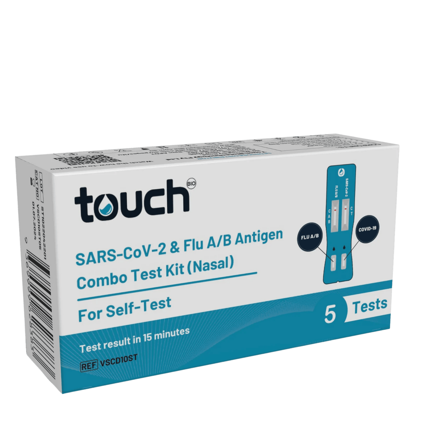 Combo self test SARS - CoV2 & Flu A/B Antigen Test Kit - 2pack - Bettacare Mobility