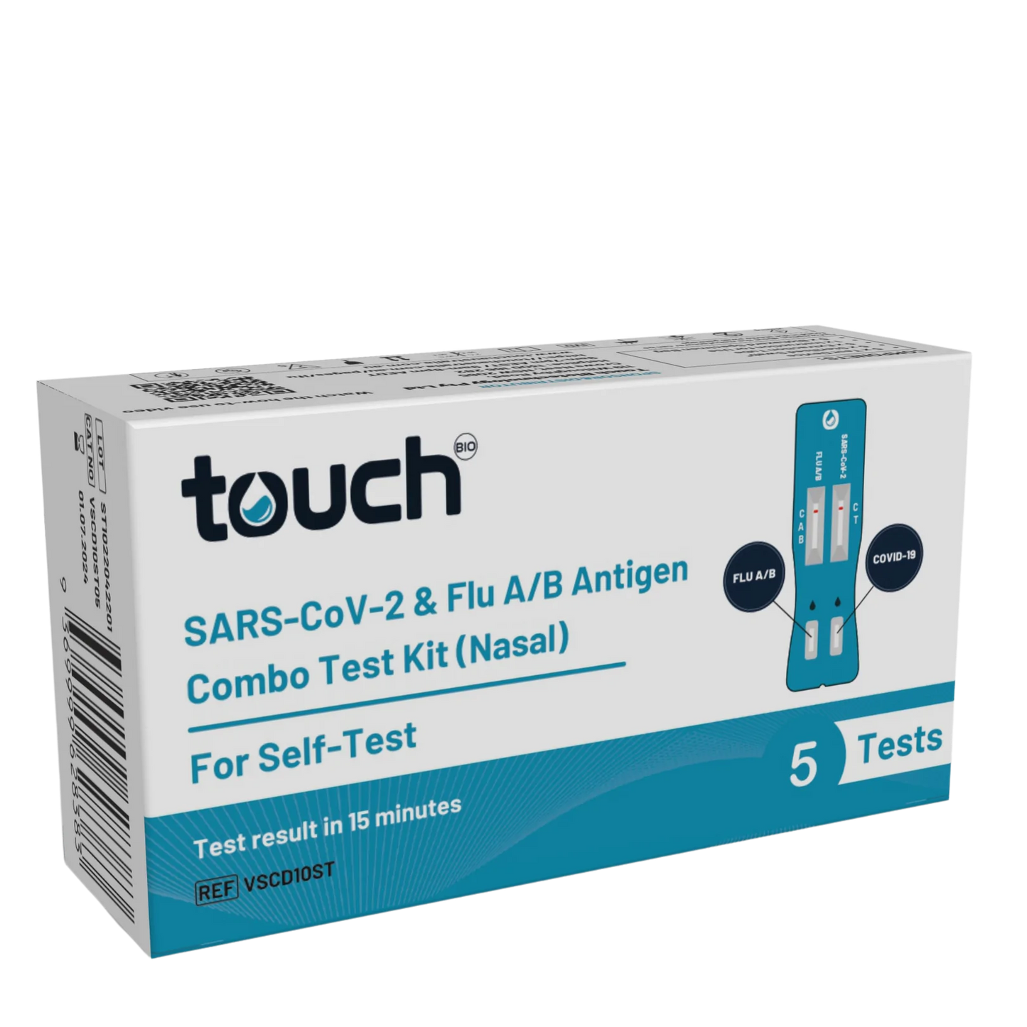 Combo self test SARS - CoV2 & Flu A/B Antigen Test Kit - 2pack - Bettacare Mobility