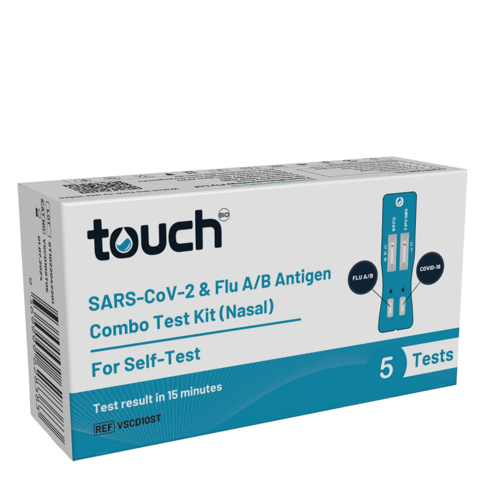 Combo self test SARS - CoV2 & Flu A/B Antigen Test Kit - 2pack - Bettacare Mobility