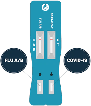 Combo self test SARS - CoV2 & Flu A/B Antigen Test Kit - 2pack - Bettacare Mobility