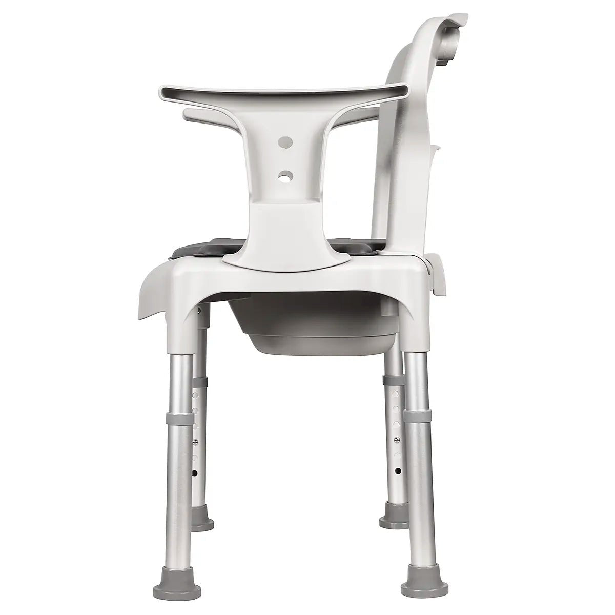 3-in-1 Adjustable Commode Shower Chair – Bedside & Over Toilet Aid